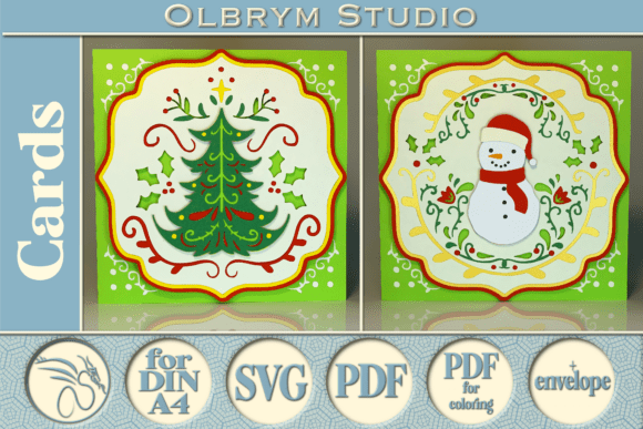 3D SVG Christmas Tree Snowman Gift Card Review