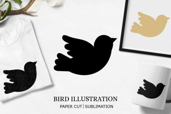 Bird Paper Cut SVG: Graphics for Crafts