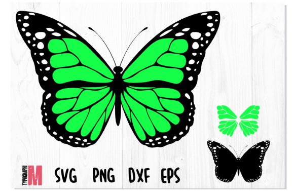 Butterfly Green Layered SVG for Crafts & Graphics