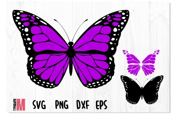 Butterfly Violet SVG for Crafts & Graphics