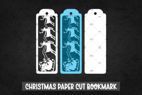 Christmas Bookmark SVG: Crafts & Graphics