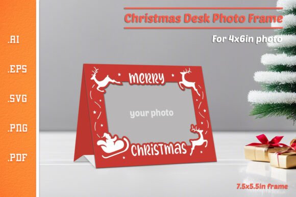 Christmas Photo Frame SVG: Crafts & Graphics