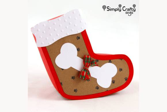 Dog Stocking Box SVG: A 3D SVG for Christmas