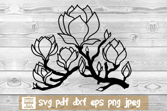 Magnolia Paper Cut Svg: Elevate Graphics & Crafts