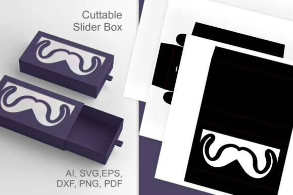 Mustache Window 3: 3D SVG for Life Events And Celebrations