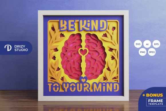 Review: Be Kind to Your Mind 3D SVG Shadow Boxes