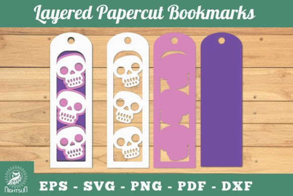 Review: Skleton Layered Papercut Bookmarks SVG