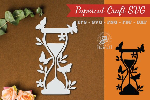 Reviewing Floral Hourglass Paper Cut SVG 3 for Embroidery