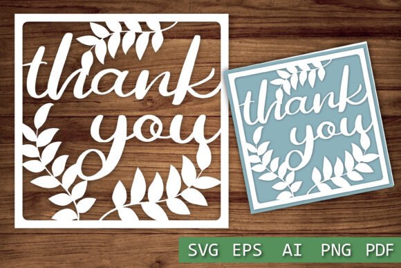 Reviewing Thank You Card Paper Cut SVG for Crafts Graphics