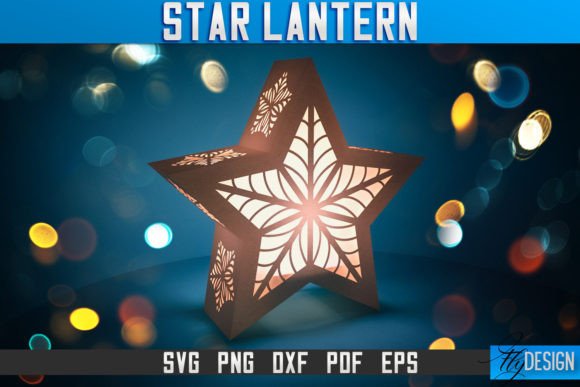 Star Lantern SVG: Graphics for Crafts
