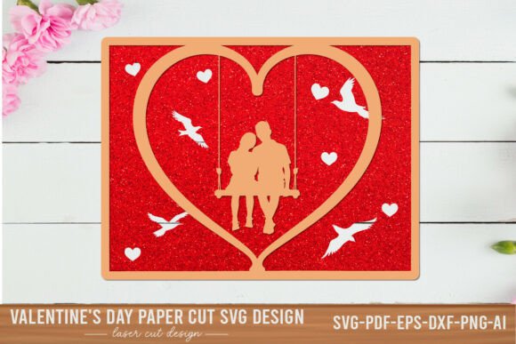 Valentine Heart Couple SVG for Crafts & Graphics